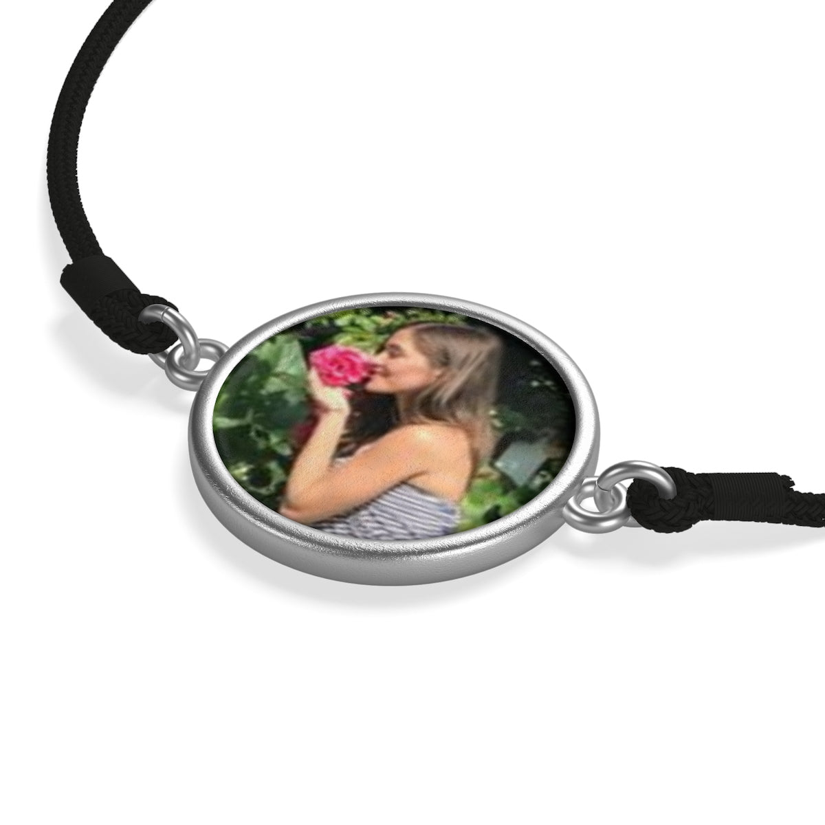 "Custom Photo Coin Cord Bracelet" (Gold & Silver) - AH Boutique