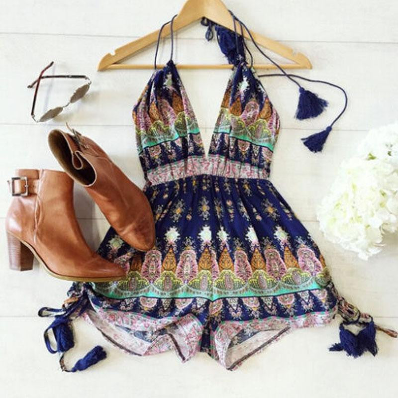 "Gorgeous High Waist Open Back Romper" - AH Boutique