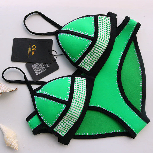 "Candy Color Neoprene Bikini" 7 Color Choices - AH Boutique