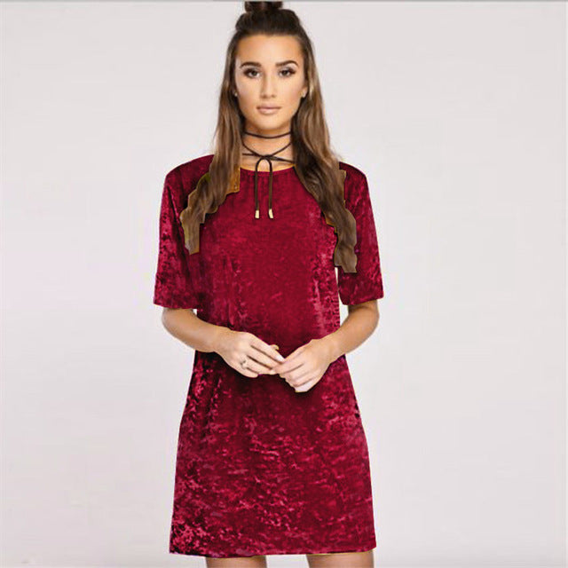 "Crushed Velvet Mini" 7 Color Choices - AH Boutique