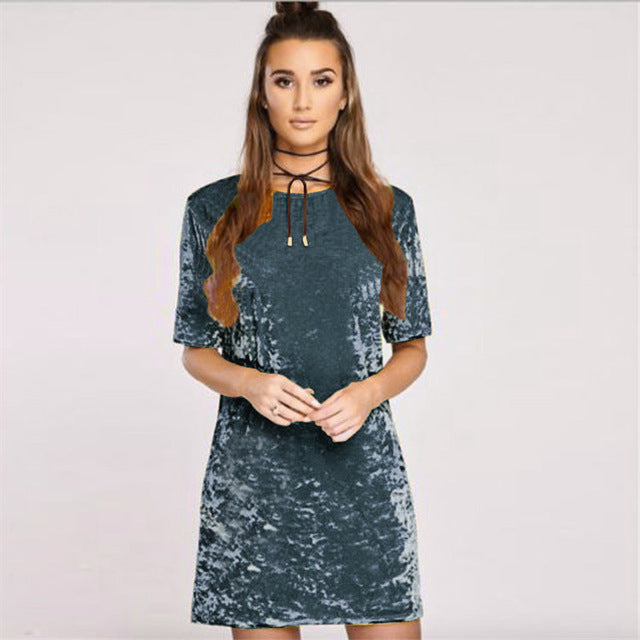 "Crushed Velvet Mini" 7 Color Choices - AH Boutique