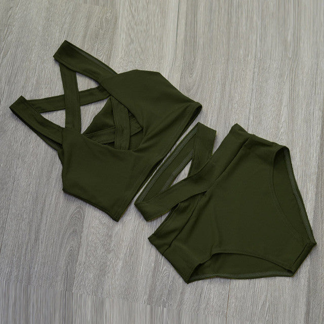'The Criss Cross" Bandage Bikini - AH Boutique