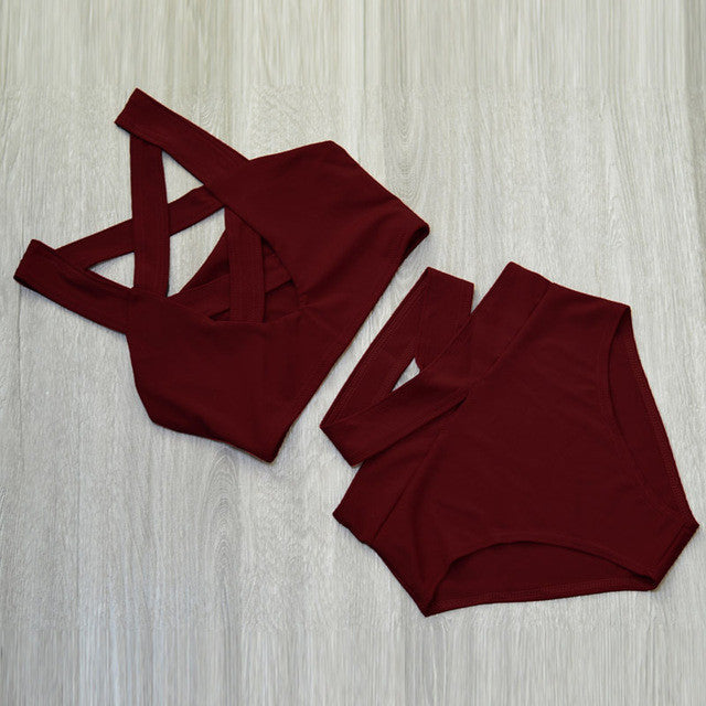 'The Criss Cross" Bandage Bikini - AH Boutique