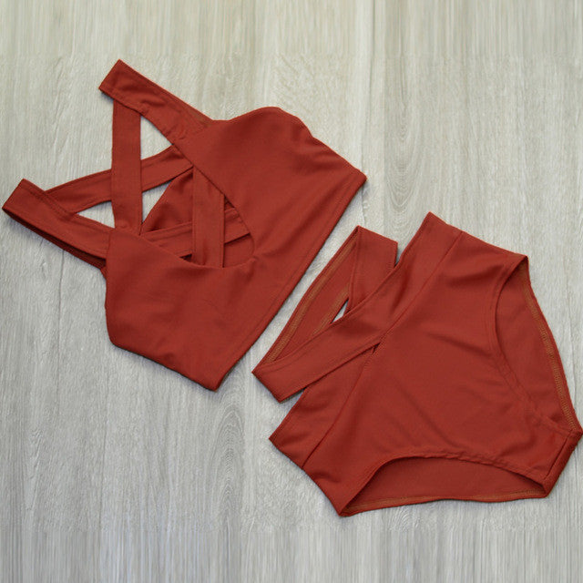 'The Criss Cross" Bandage Bikini - AH Boutique