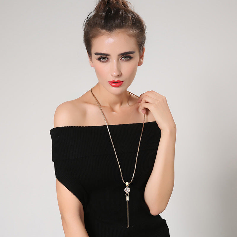 "Long Pendant Necklace" - AH Boutique