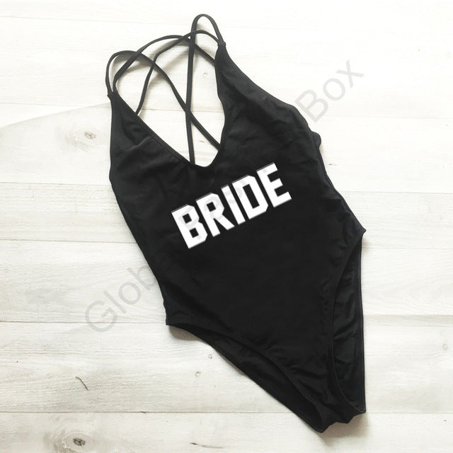 "BRIDE One Piece Swimsuit" 10 Different Options - AH Boutique