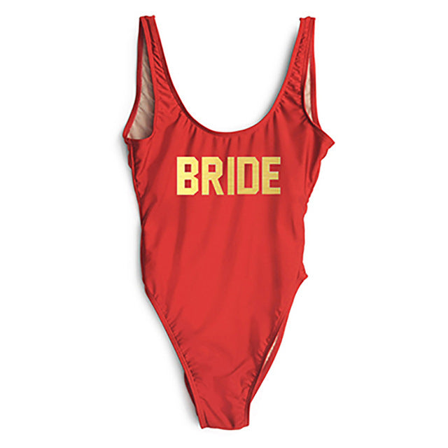 "BRIDE One Piece Swimsuit" 10 Different Options - AH Boutique