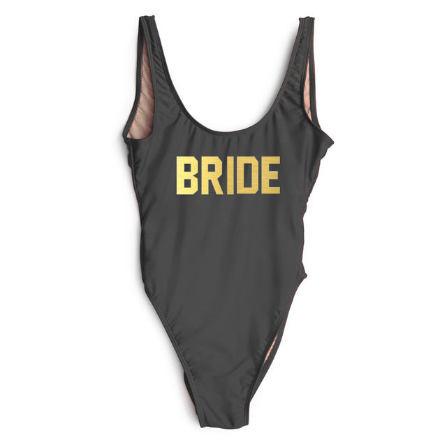 "BRIDE One Piece Swimsuit" 10 Different Options - AH Boutique