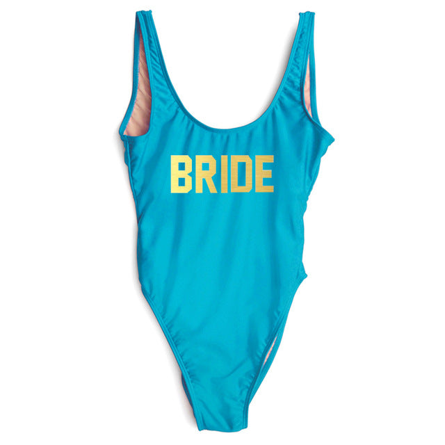 "BRIDE One Piece Swimsuit" 10 Different Options - AH Boutique
