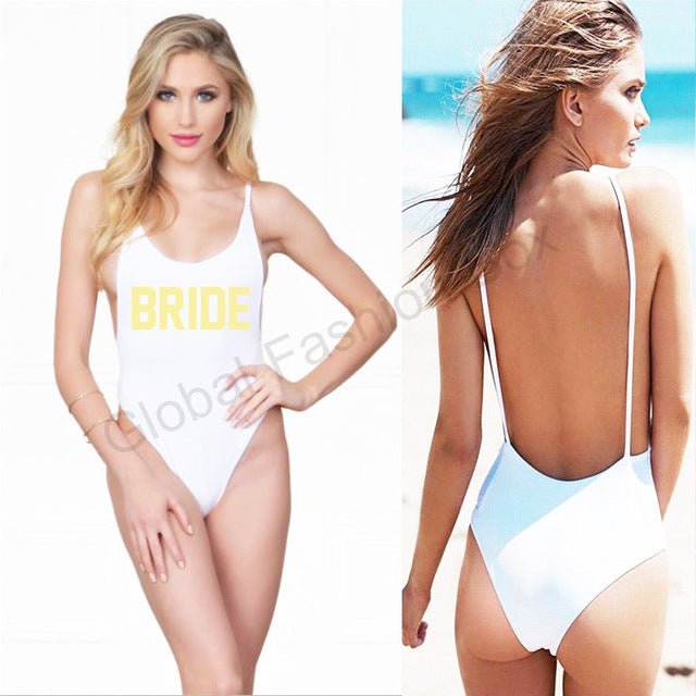 "BRIDE One Piece Swimsuit" 10 Different Options - AH Boutique