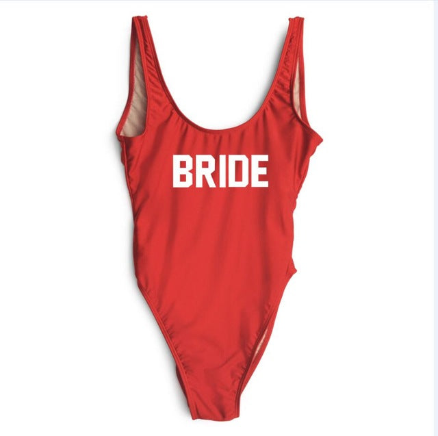 "BRIDE One Piece Swimsuit" 10 Different Options - AH Boutique