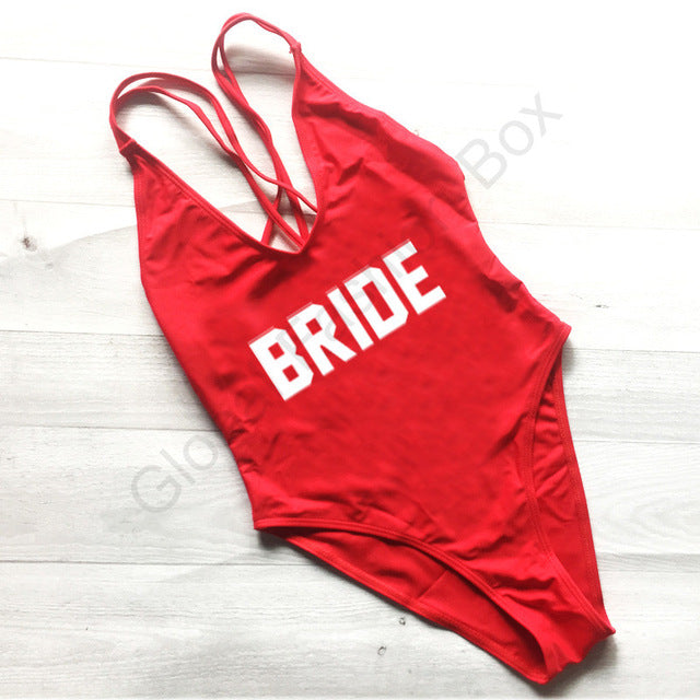 "BRIDE One Piece Swimsuit" 10 Different Options - AH Boutique