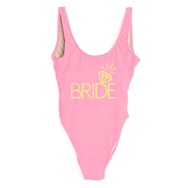 "BRIDE One Piece Swimsuit" 10 Different Options - AH Boutique