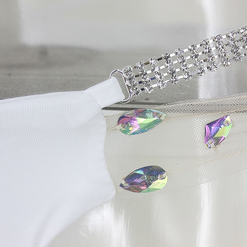 "Halter Mesh Crystal Bikini" - AH Boutique