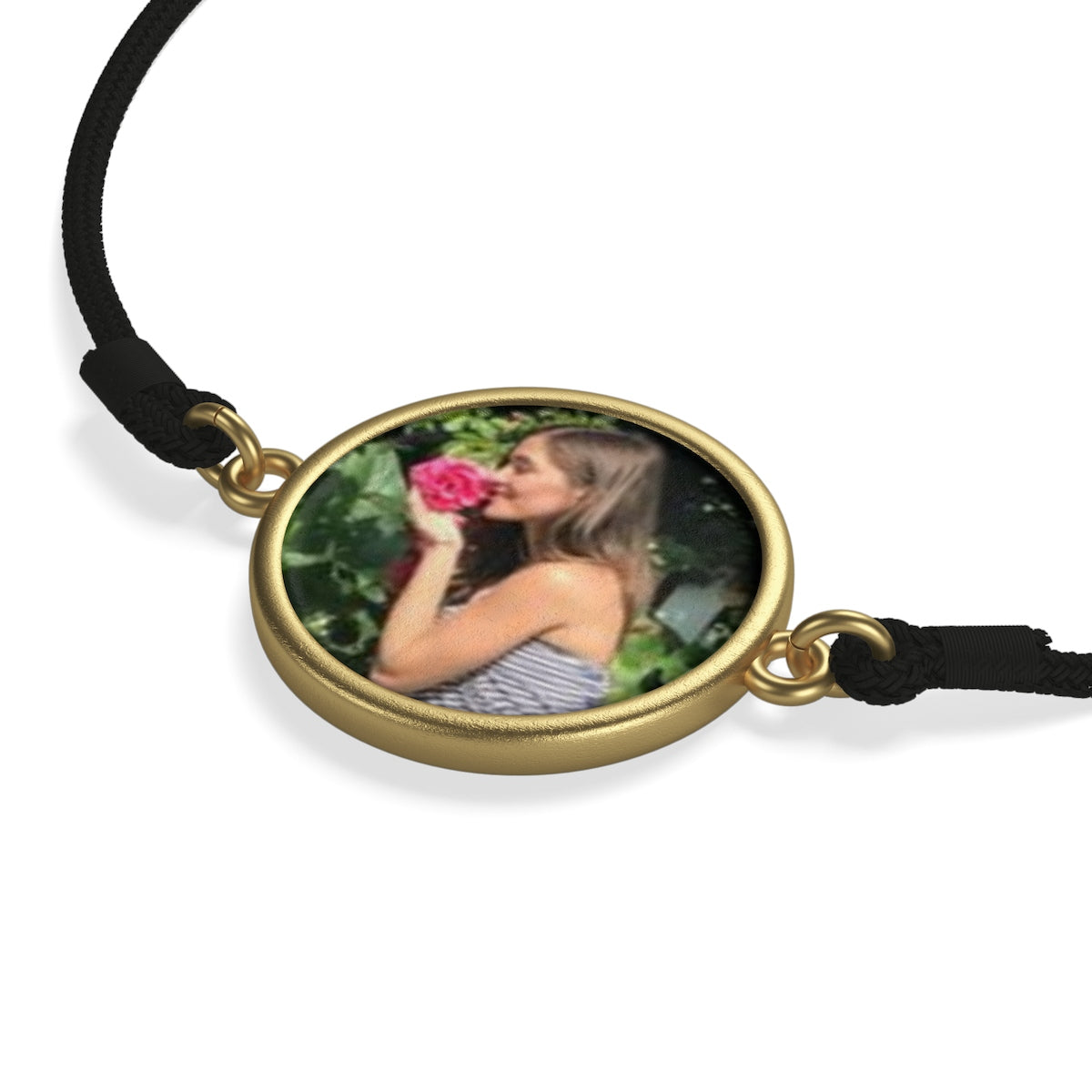 "Custom Photo Coin Cord Bracelet" (Gold & Silver) - AH Boutique