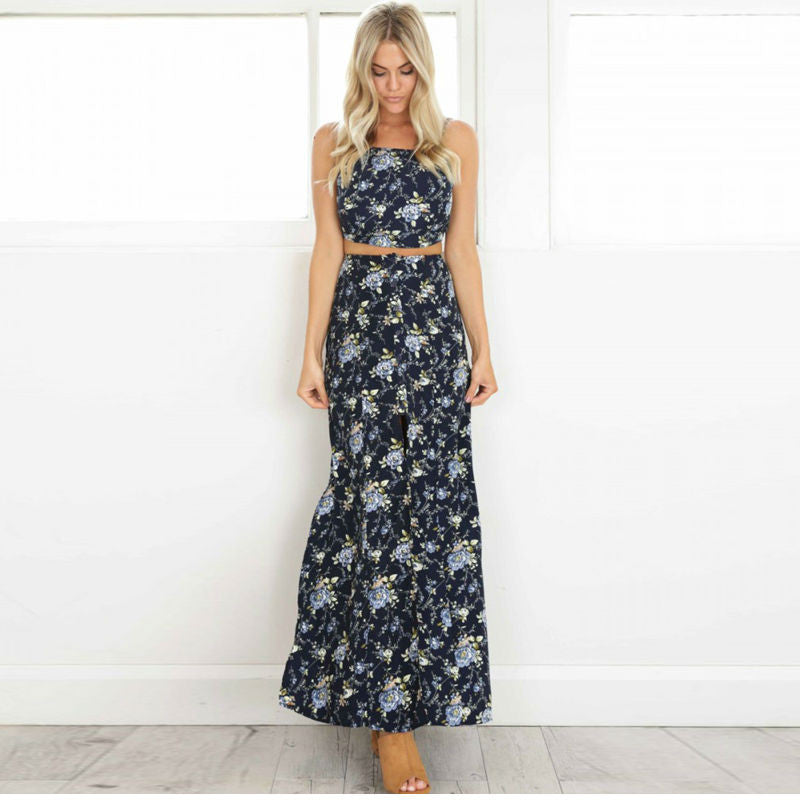 "The 2 Piece Floral Maxi Dress" - AH Boutique