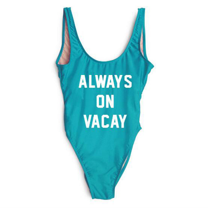 "Always On Vacay Swimsuit" - AH Boutique