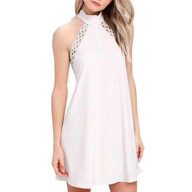 "Halter Backless Mini Dress" 4 Colors - AH Boutique