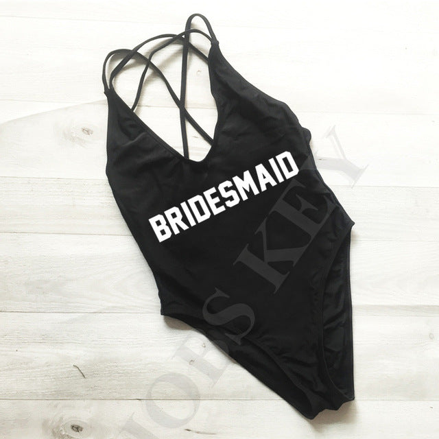 "BRIDESMADE Bachelorette Swimsuit" - AH Boutique