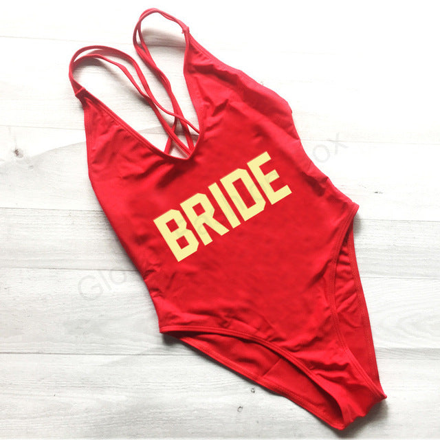 "BRIDE One Piece Swimsuit" 10 Different Options - AH Boutique