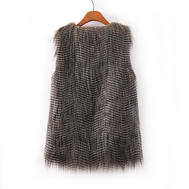 "Winter Warm Luxury Fur Vest" - AH Boutique