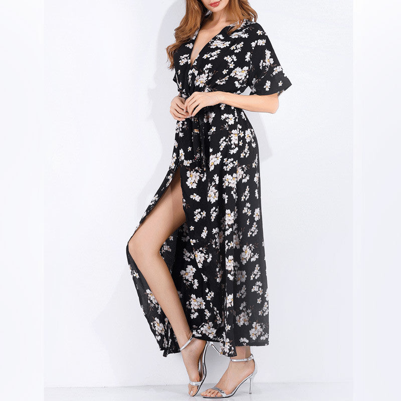 “Flowy Long Maxi Floral Dress” - AH Boutique